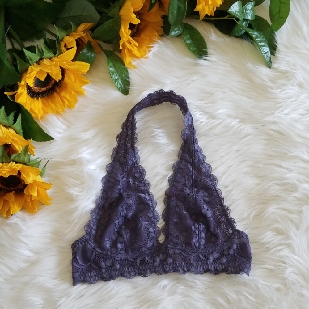 Free People Galloon Lace Halter Bralette